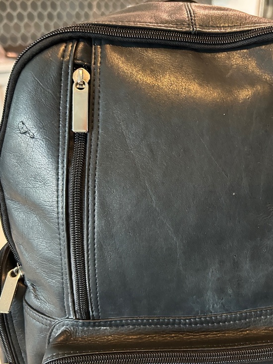 Genuine Leather Multi-Pocket Backpack main image 8